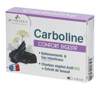 3 Chênes Carboline Confort Digestif 30 Gélules