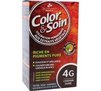 3 Chênes Color & Soin Coloration Permanente Aux Extrait Végétaux 4G Châtain Doré 60ml