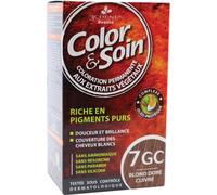 3 Chênes Color & Soin Coloration Permanente Aux Extrait Végétaux 7GC Blond Doré Cuivré 60ml