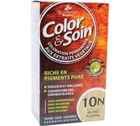 3 Chênes Color&Soins Coloration Permanente Cheveux 10N Blond Platine Cuivre 1 Kit