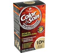 3 CHENES Coloration Permanente 10N Blond Platine Sans Ammoniaque - Kit Complet Color & Soin - 180 g - Boîte de Teinture Végétale pour Cheveux - Lot de 2