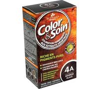 3 CHENES Coloration Permanente 4A Marron Glacé Sans Ammoniaque - Kit de Coloration et Soin Capillaire - 180 g - Boîte pour Cheveux Naturels et Brillants - Fabrication Française - Lot de 2