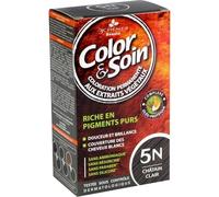 3 CHENES Coloration Permanente 5N Châtain Clair Sans Ammoniaque - Kit de Coloration et Soin Capillaire - 180 g - Boîte Unitaire - Formulation aux Extraits Végétaux - Lot de 2