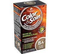 3 CHENES Coloration Permanente 8A Blond Cendré Sans Ammoniaque - Kit Color & Soin Cheveux - 180 g - Boîte de Coloration Végétale aux Pigments Purs - Couverture Cheveux Blancs - Lot de 2
