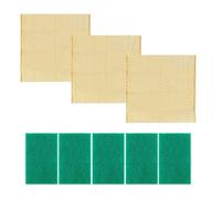 3 Chiffons À Vaisselle, 5 Tampons À Récurer, Lave-Vaisselle, Chiffons En Fil D'Acier Résistant Aux Rayures, Chiffons Métalliques Multi-Usages Résistants Aux Rayures, Chiffons En Luffa