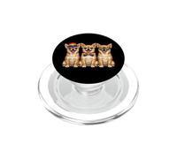 3 Chihuahuas Alignés Chiens Pride Drapeau Arc-en-Ciel LGBTQ+ PopSockets PopGrip pour MagSafe