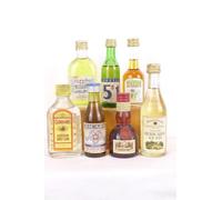 3 cl alcools divers lot de 7 mignonnettes absinthe gin aquavit grand marnier pastis ricard schnaps alcool années 80