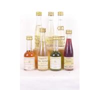 3 cl liqueur lot de 7 mignonnettes poire framboise myrtille sapin liqueur années 80