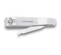 3 Claveles 12418 - Coupe-ongles avec lime, 6 cm