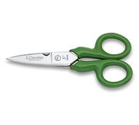 3 Claveles Ciseaux d'électricien 1964H2 Forgeage à chaud manche plastique acier allié 12 cm Vert