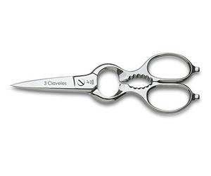 3 CLAVELES 400 - Ciseaux de Cuisine,Multi-Usage, INOX, 20,32 cm