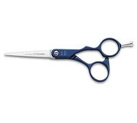 3 Claveles Duraluminio - Ciseaux à cranter pour coiffeurs, 5.5", couleur bleue