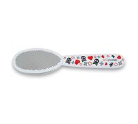 3 Claveles - Grattoir dureté, grattoir, lime à callosités pieds, pédicure, décoré, inox, collection Skull Lover, acier inoxydable, 20 cm