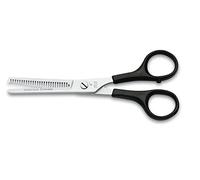 3 Claveles Relax - Ciseaux sculpteurs pour coiffeur, 6", couleur noire