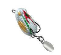 3 cm 3 2 G Jets Grenouilles Appât de pêche à manivelle avec double crochet & Blackfish Frogs Leurre en fonte 5 couleurs