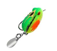 3 cm 3 2 G Jets Grenouilles Appât de pêche à manivelle avec double crochet & Blackfish Frogs Leurre en fonte 5 couleurs