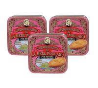 3 coffrets de grandes galettes de la Biscuiterie Mère Poulard 200g - Produits-Normandie