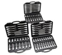 3 Coffrets Outils Clés à douille 88 pièces avec Torx et Six panx creux Douilles polygonales Clé Allen