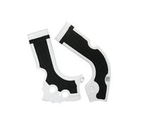 3 Color Dirt Bike Cadre Protection Cover Compatible avec CRF250R 2014-2017 CRF450R 2013-2017 Motocross Style Frame Guards(White and Black)