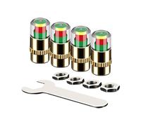3 Color Tire Pressure Monitor, Auto Valve Stem Caps with Smart Indicator, Easy Read Covers, Car Wheel Pressure Alert Caps, Tire Valve Stem with Sturdy Style, Vehicle Tiree Sensor for Auto