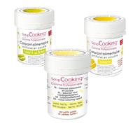 3 colorants alimentaires en poudre - Teintes jaunes Scrapcooking