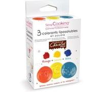 3 colorants liposolubles en poudre Multicolore G