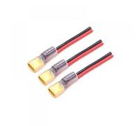 3 connecteurs mâles Amass XT60 avec condensateur 35 V 560 UF Compatible avec Bricolage RC FPV Drone 2-6S ESC Ligne d'alimentation Fil 12 AWG Compatible avec Divers modèles RC(WIRE Length 100MM)