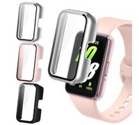 3 Coque pour Sam-sung Galaxy Fit 3 Protection Écran, Anti-Rayure Protection Ecran Dureté 9H Haute PC Matériel Coque Etui HD Verre Trempé Housse de Protection Couverture pour Galaxy Fit 3 (Pack B)