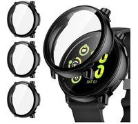 3 Coques Garmin Vivoactive 5 PC Rigide + Verre Trempé Protection Écran Antichoc Noir
