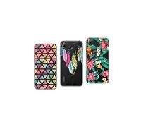 NOVAGO Compatible avec Huawei Y5 2019/Honor 8S -Pack de 3 Coques Souples et Solides avec Impression de qualité-Multicolore 3