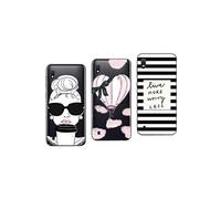 3 Coques SAMSUNG Galaxy A10 fantaisie, souple et gel résistant (Pack#5)