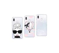 3 Coques SAMSUNG Galaxy A40 fantaisie, souple et gel résistant (Pack#5)