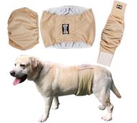 3 Couches Lavables de Chien Mâle Culotte Hygiéniques Anti-Pipi souffrant d’incontinence Protection prévenir harcèlement L:43-48cm