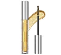 3 Couleurs De Mascara Pailleté Fard À Paupières,Mascara Pailleté Waterproof,Length Color Mascara,Mascara Sparkling Diamonds Pour Yeux,Zero Clump,Long-lasting without shedding makeup 3.2g (Gold)