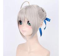 3 couleurs destin/séjour nuit destin Grand ordre sabre perruque courte Cosplay Costumes cheveux synthétiques fête d'halloween + casquette de perruque gratuite 03