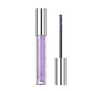 3 couleurs paillettes mascara fard à paupières,Mascara volume de curling allongeant,Mascara diamant argenté/or/violet étincelant,Cils colorés imperméables (Violet, Taille unique)