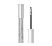 3 couleurs paillettes mascara fard à paupières,Mascara volume de curling allongeant,Mascara diamant argenté/or/violet étincelant,Cils colorés imperméables (Argent, Taille unique)