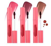 3 couleurs Peel Mask Lip Gloss set, tatouage Magic color matte Natural Reveal Lip stain lip gloss, imperméable à l'eau longue durée haute pigmentation Lip Gloss Lipstick maquillage set B