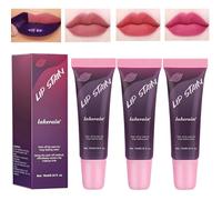 3 couleurs Peel Off Lip Stain,Lip Tint Peel Off, encre à lèvres longue durée, effet mat résistant au transfert pour un look naturel, texture douce pour une application confortable, idéal pour le