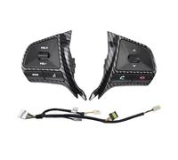 (3 Couleurs) Pour KIA Pour RIO 2011-2014 Bouton Commande Volant Multifonctionnel Commutateur Volume Audio Téléphone Musique DVD Boutons de Navigation contrôleur(Carbon-heatwire)