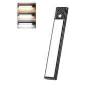 3 Couleurs Reglette Led Cuisine Super Lumineuses, Dimmable Lampe Detecteur de Mouvement interieur, USB-C Led Cuisine sous Meuble, Longue Durée-Installation Facile Lampe Sans Fil pour Armoire Escalier
