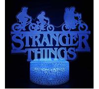 3 couleurs touchent - Lampe LED 3D à l'effigie de onze Dustin de Stranger Things, interrupteur tactile couleu
