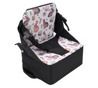 3 Coussin D'allégement de Chaise, Booster de Tout-petit Pliant Portable avec Dossier, Fixation Stable et Conception Non Glissante pour Table à Manger, épreuve de L'eau et Facile