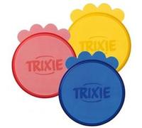 Trixie Couvercles boîtes conserve TR-24551 G, Ø 7,6 cm, lot de 3 (vert/bleu/rouge) pour animaux