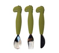 Lot de 3 couverts en silicone Mr. Dino - Trixie