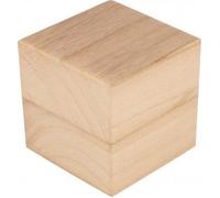 3 Cubes En Bois - 8x8x8 Cm