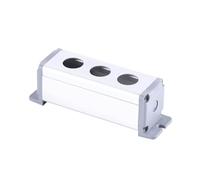 3 Cut-out 3Hole Diameter 22mm/19mm/16mm/25mm Metal Aluminium Alloy Switch Enclosure Push Button Control Box NWPNLXEA(19mm Cut-out)