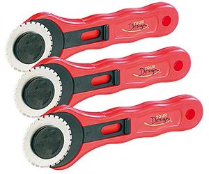 3 cutters rotatifs pour pré-découper le papier [Your Design]