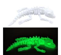 3-D Printed Animals 3-D Printed Stuff Skull Dragon Articulated pour Décoration Home Office Bureau Exécutif Cadeaux Fantaisie-Glow-in-The-Dark Green