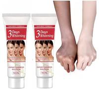 3 Days Kojic Acid Whitening Moisturizing Cream - Skin Lightening Cream for Dark Skin,Dark Spot Corrector Cream,Skin Bleaching Cream for Body,Underarms, Armpit, Knees (2Pcs)